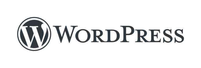 wordpress black and white logo